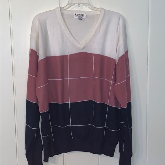 Vtg 80s/90s La Mode thin cashmerlon sweater - Picture 1 of 8